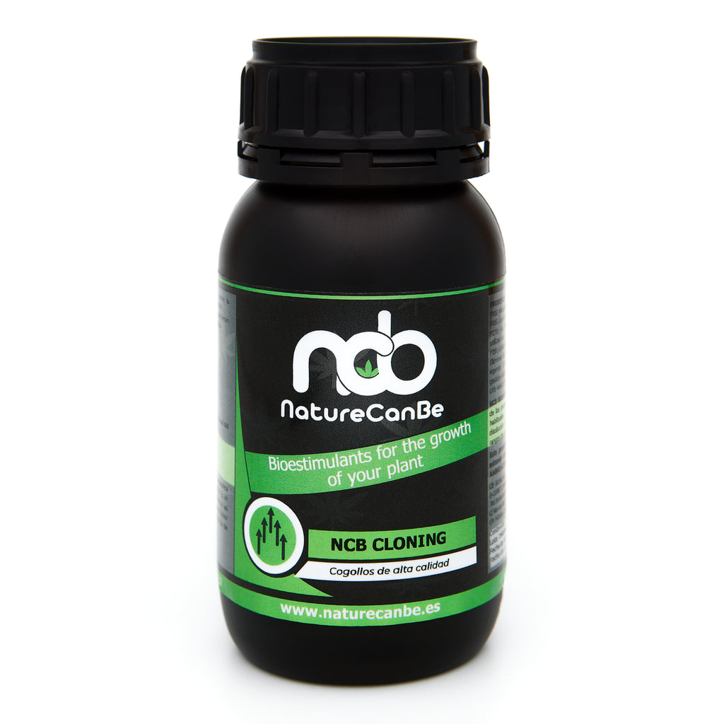Bote negro de 125 gramos NCB CLONING - producto marca NatureCanBe – producto bioestimulante orgánico – etiqueta verde