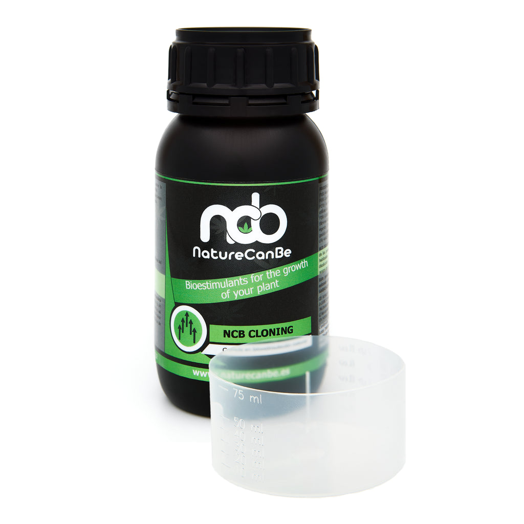 Bote negro de 125 gramos NCB CLONING - producto marca NatureCanBe – producto bioestimulante orgánico – etiqueta verde